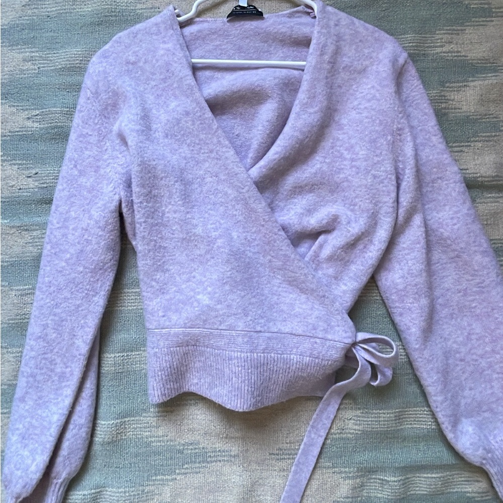 Other stories purple wrap knit - size 36